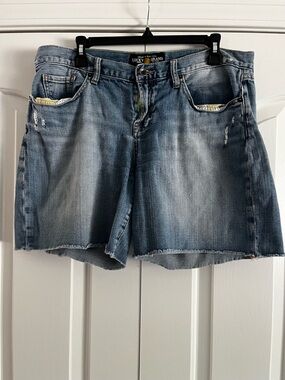 Lucky Brand Faded Blue Denim Cutoff Shorts